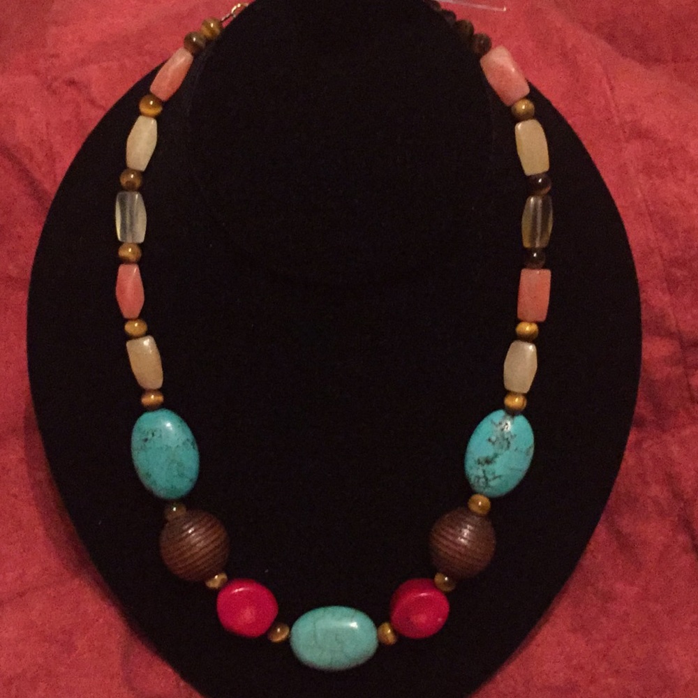 NWT - Funky Junkyard Necklace - 20in.